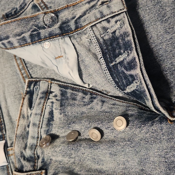 Princess Polly Holly Asymmetric straight leg jeans - Picture 4 of 7